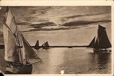 CPA Sande der olonne Bewegung der Boote zum Steigen der Sonne