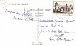 CPSM Sands of olonne Costume sanded Folklore Costume