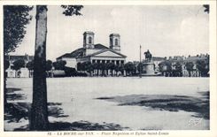 CPA the Rock on Yon Places Napolein and Eglise Saint Louis