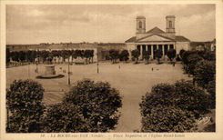 CPA the Rock on Yon places Napoleon and Eglise Saint Louis