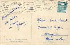 CPA Sands d4olonne a corner of the beach