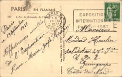 Paris CPA Arc de Triomphe of the Carousel