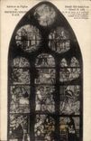 Interior CPA of the church of montfort the amaury Stained glass VIII Saint Yves