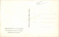 CPSM Internat von Str Laurent Str-Gabriel auf Sevre trennt es in Richtung zu Lourdes