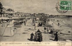 CPA Sande von olonne der Strand pro Stunde der Bader