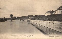 CPA Pontoise Seen on the oise taken bridge