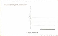 CPSM Montmorency Gate of the church Saint Martin