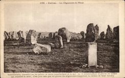 CPA Carnac Les alignements du Menec
