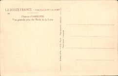 CPA Chateau d'Amboise Vue generale prise des bords de la Loire