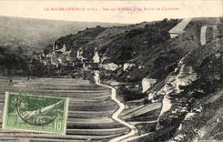 CPA the Guyon Rock Seen on the road and the rocks of Clachaloze