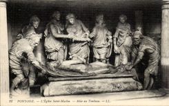 CPA Pontoise Church Saint Maclou Put at the tomb