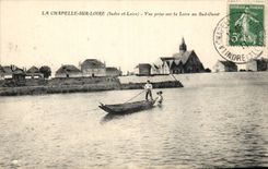 CPA La Chapelle sur loire Vue prise sur la loire au Sud Ouest