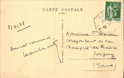 CPA Falls of Jonte Turnings of the new road of Roziers to the swallow-hole Armand by the parade