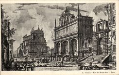 CPA Seen artistic Paris Street of Beautiful arts