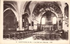 CPA Saint Paul the nave of the church