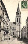 Saumur CPA Street Courcouronne Church Saint Nicolas