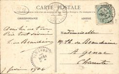 CPA Parthenay the old Frontage of the old abbey church