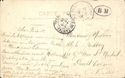 CPA Cantal Mill and castle of Clidelle has Menet