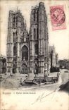 CPA Brussels Church Sainte Gudule