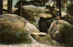 CPA Fontainebleau the drill Apremont Cave of the brigands