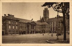 CPA Rouen the museum city the town hall and the church Saint ouen