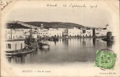 CPA Tunisia Bizerte Seen of the canal