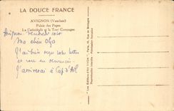 CPA Avignon Gaumen der Papste die Kathedrale und die Aufsatz Landschaft