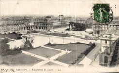 CPA Paris Vue generale du Louvre