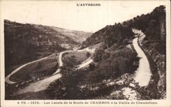 CPA laces of the road of Chambon to the valley of Chaudefour