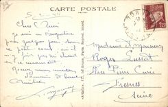 CPA Morvan abbey of Pierre Who Transfers the curious cemetery of the Pas monks ornaments a somple cross