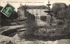 CPA Saint Saver the castle the Sarrazine tower