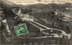 CPA Lourdes Seen of the esplanade