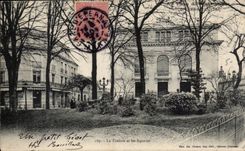 Epernay CPA Le theatre et les squares