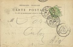 CPA Curtain of the theater of Chambery Orphee to the hells