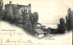 CPA Lake of Le Bourget Castle of Bourdeau