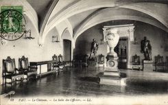 CPA Pau the castle the room of the officers
