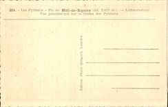 Kleine Seen CPA Spitze des Sudens von Bigorre das Observatorium