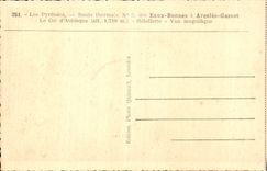 The Pyrenees CPA thermal Road Good Water argeles Gazost the collar of Aubisque