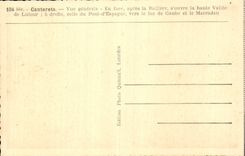 Das Pyrenees CPA Cauterets gesehene genereale Raillere hohe Tal der Lutour Brucke von Spanien Gaube Marcadau