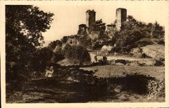 The Pyrenees CPA Argeles Gazost Ruins of the castle of Beaucens