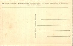 The Pyrenees CPA Argeles Gazost Ruins of the castle of Beaucens