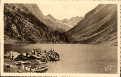 Die Pyrenees CPA Cauterets der See von gaube