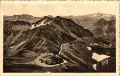 Die Strasse Pyrenees-CPA von Tourmalet zur Spitze des Sudhotelhandels von Sencours und von See Oncet