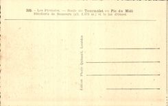 Die Strasse Pyrenees-CPA von Tourmalet zur Spitze des Sudhotelhandels von Sencours und von See Oncet