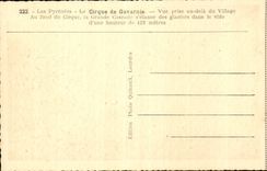 The Pyrenees CPA Circus of Gavarnie Seen from with of the village