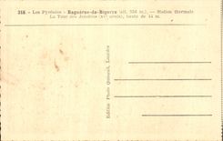 The Pyrenees CPA Bagnerres de Bigorre Thermal spa Tower of the Jacobins