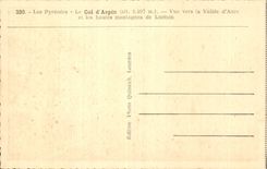 CPA Kragen von Aspin gesehen in Richtung zum Tal von Aure und zu den hohen Bergen von Luchon