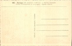 CPA Bareges thermischer Badekurort zentriert Exkursionen im Berg