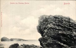 CPA Biarritz Roches des Therems marins