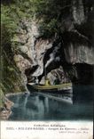 CPA Aix les Bains Falls of Sierroz Gresy Boat the Christophe collomb